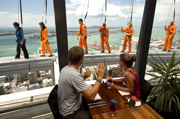 Skywalk e Orbit Restaurant Auckland